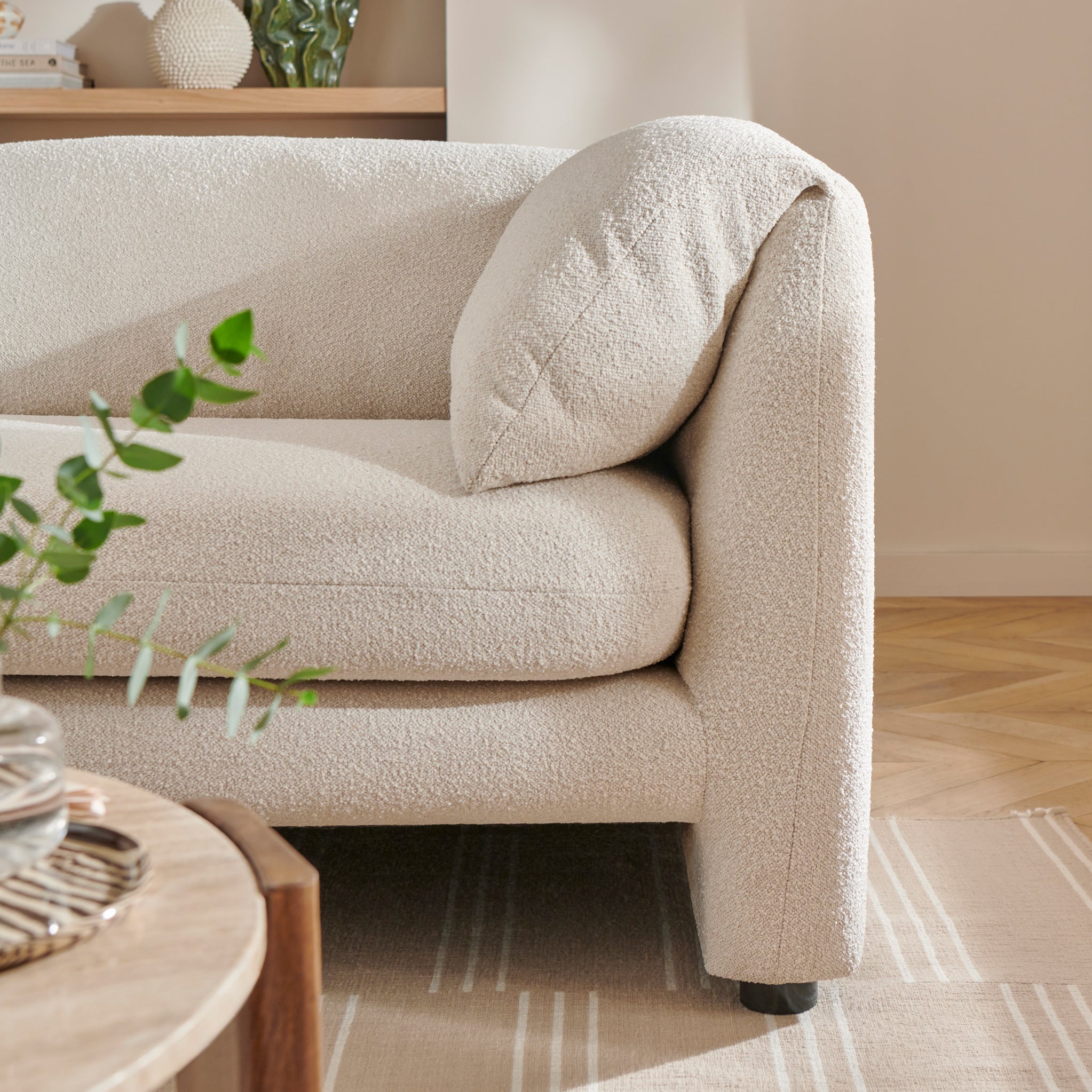 Carmel Boucle 3 Seater Sofa