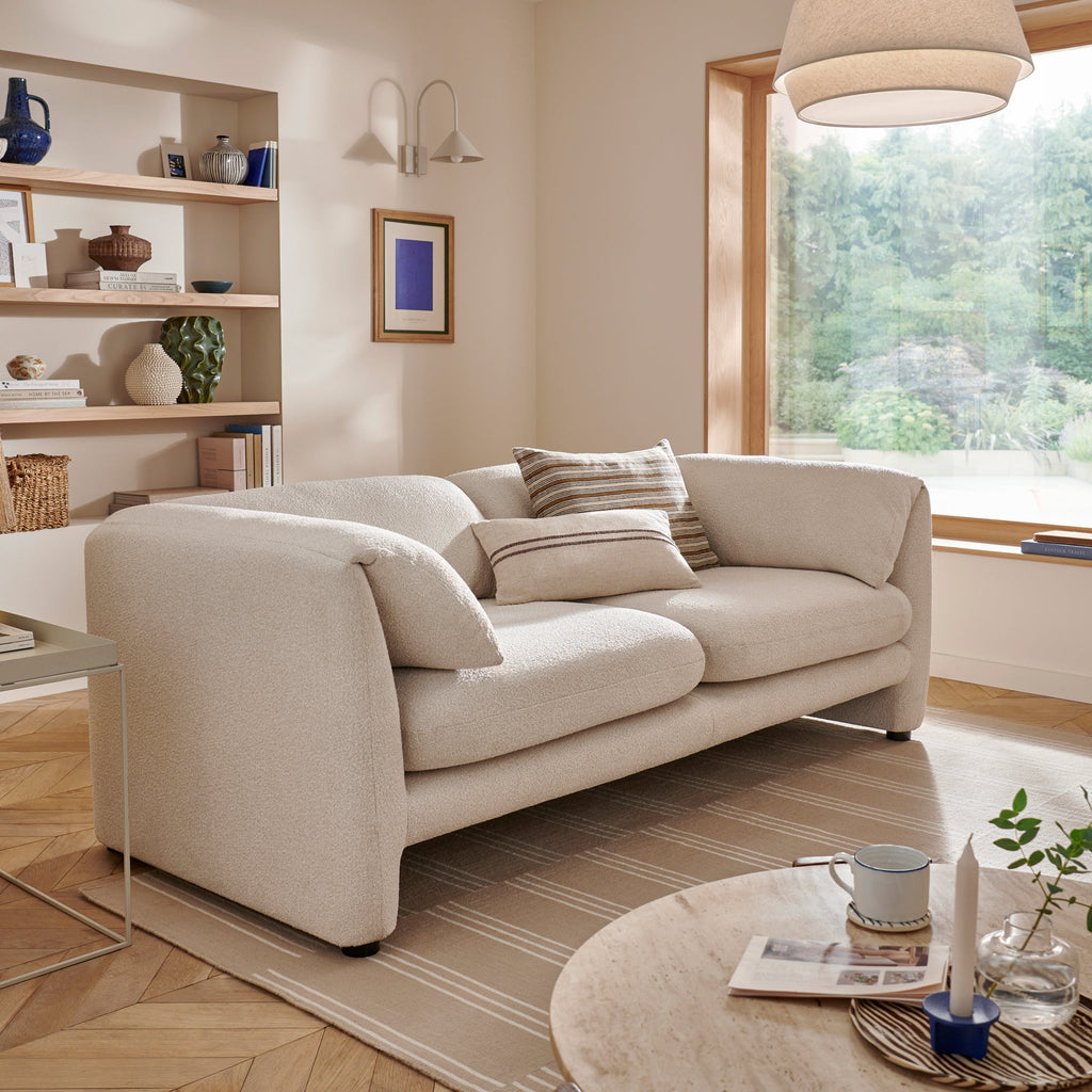 Carmel Boucle 3 Seater Sofa