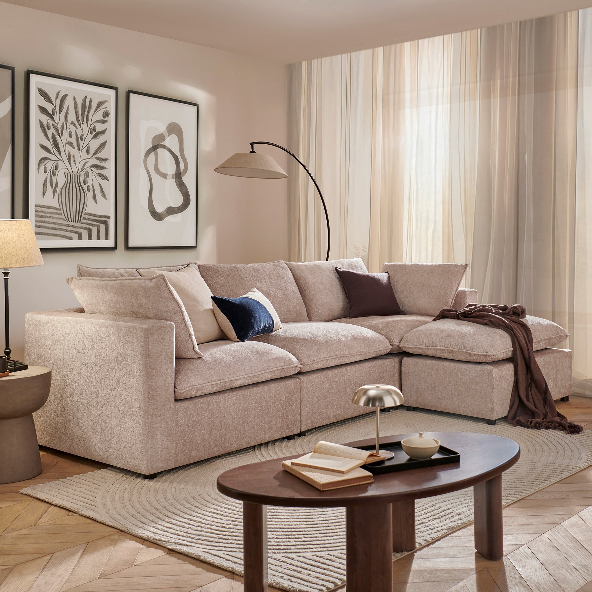 Symphony Modular Chaise Sofa