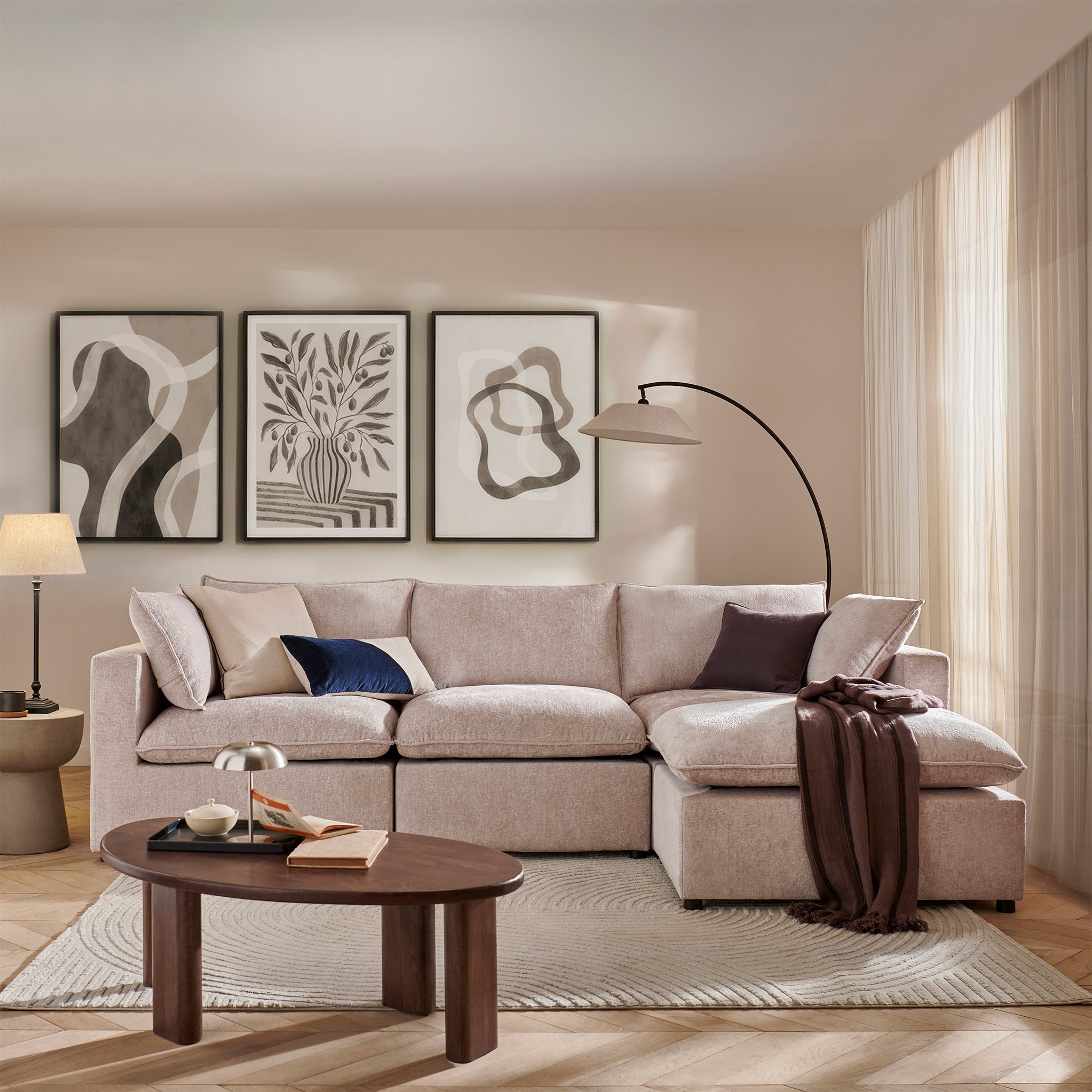 Symphony Modular Chaise Sofa