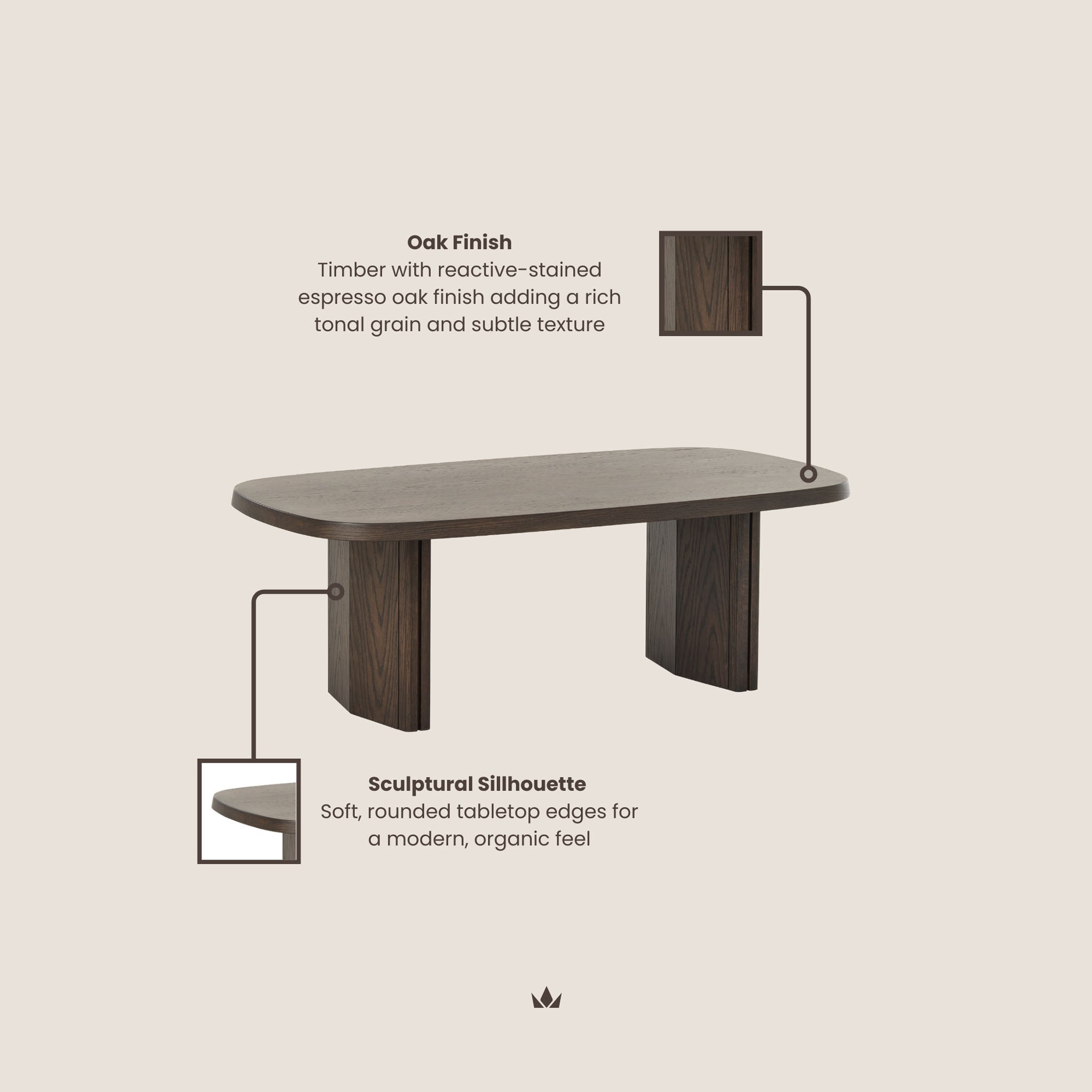 Roka Oak Coffee Table
