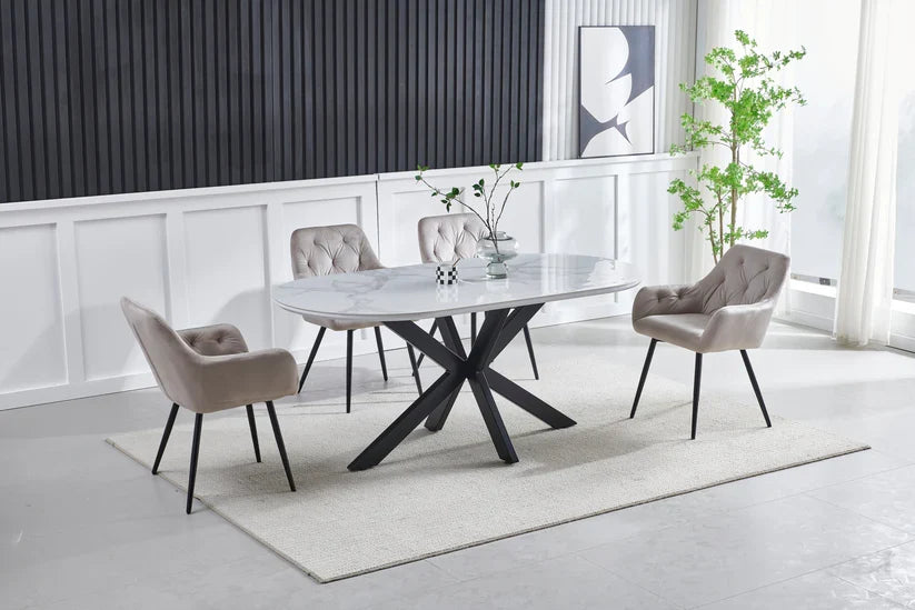 Table à Manger OPHÉLIA – Ovale Céramique – 150 cm