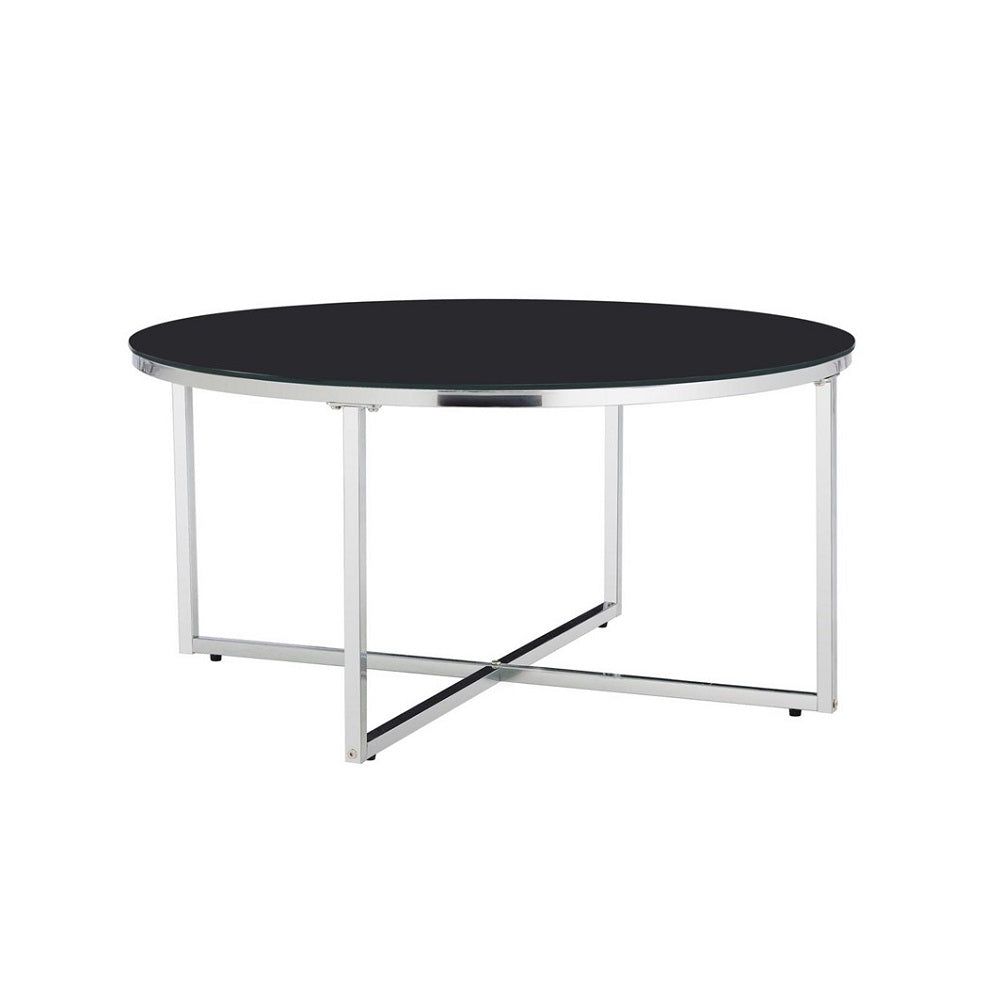 Table Basse Kasya - Plateau Marbre Carré avec Étagère Verre
