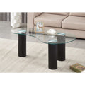 Table Basse Meta - Marbre, Verre et Métal