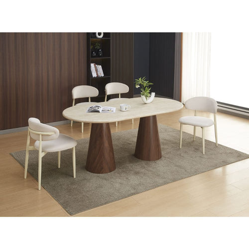 Table à Manger Korne - Bois et Structure Métal