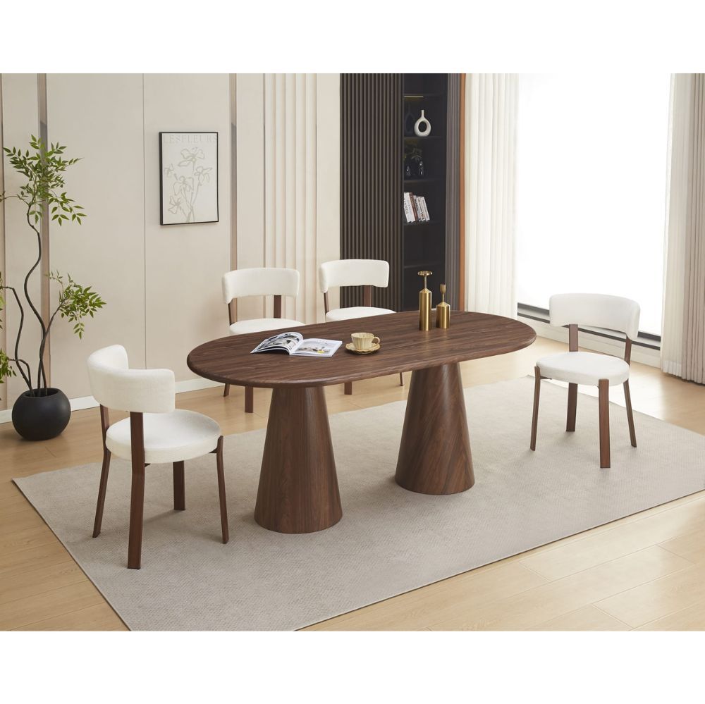Table à Manger Korne - Bois et Structure Métal