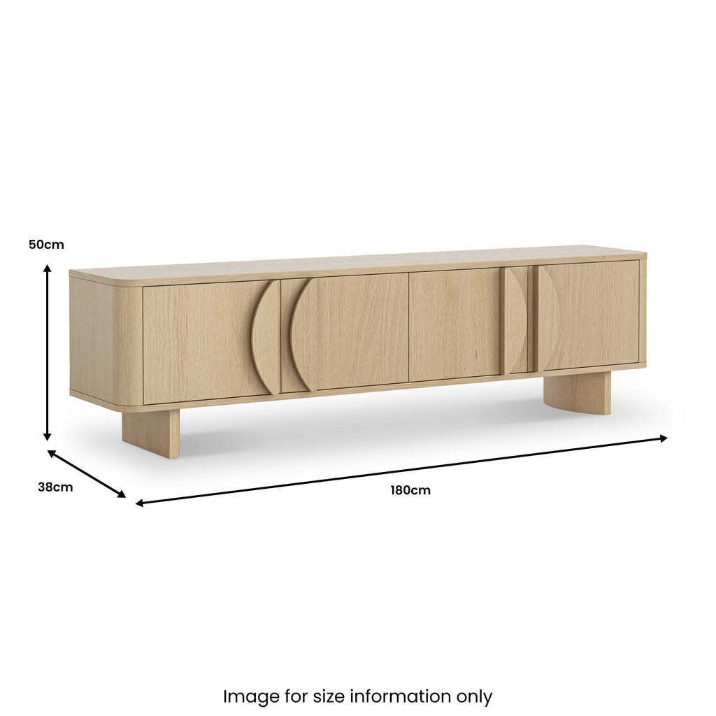 Whitstone Oak 180cm TV Unit