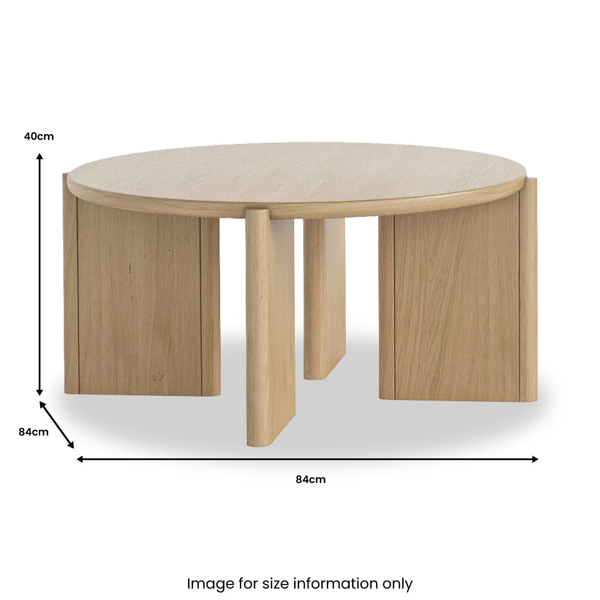 Whitstone Oak Round Coffee Table