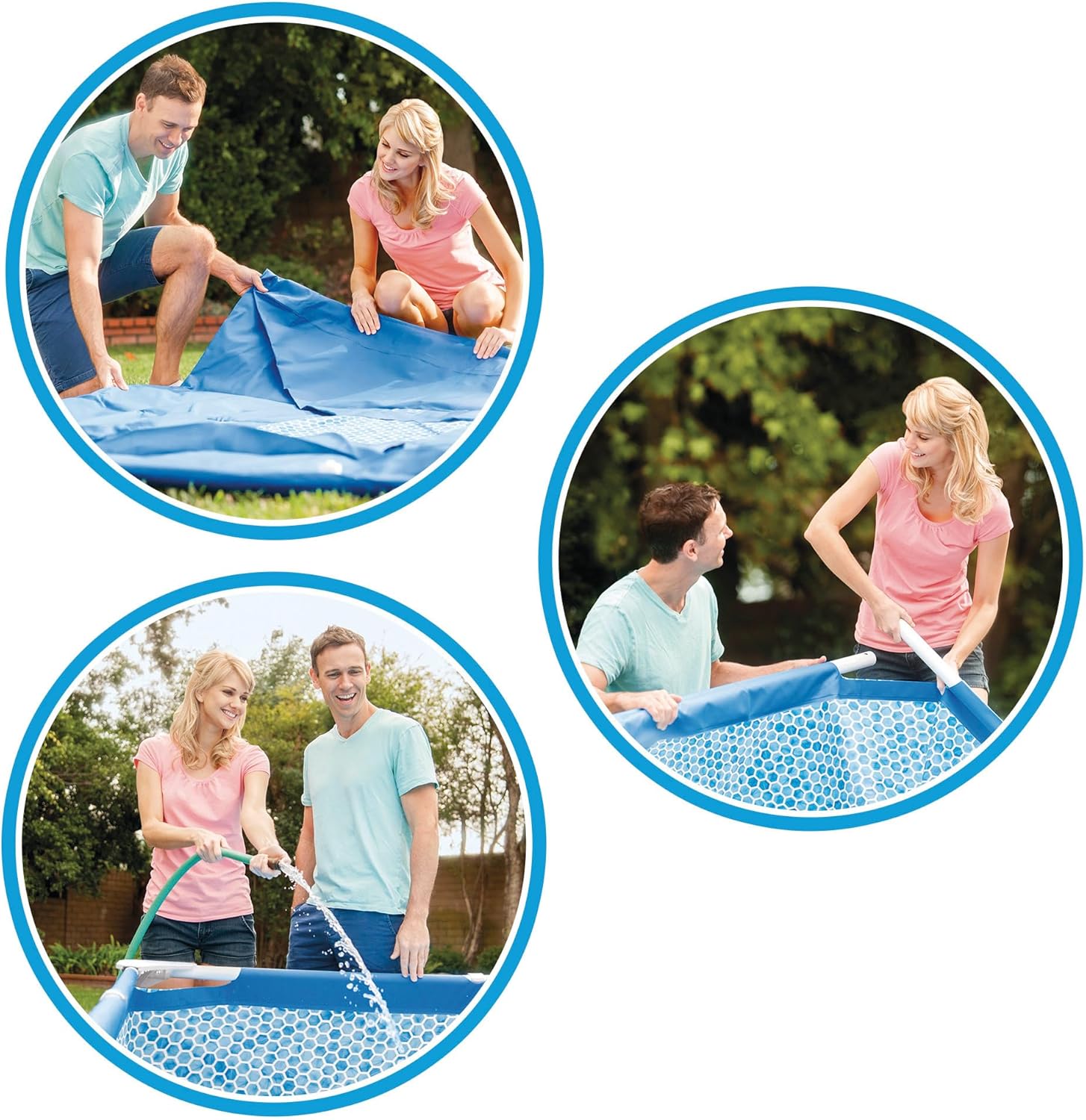Intex Metal Frame Piscine démontable Sans épurateur 305 x 76 cm Bleu 28200NP