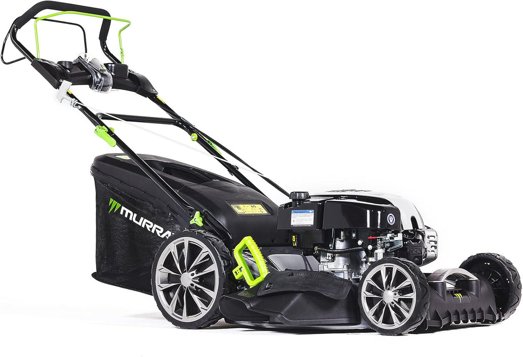 Murray Tondeuse Gazon Thermique EQ2-700X - Tondeuse à Gazon Essence Autotractée 4 en 1, 56cm - Bac à Gazon 75L pour Petites et Moyennes Pelouses - Tondeuse Thermique avec Moteur Briggs & Stratton