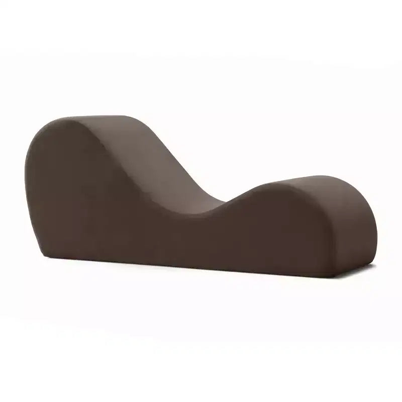Avana Sleek Chaise Lounge for Yoga - Made in The USA - Great for Stretching, Relaxation, Exercise & More, 60D x 18W x 26H Inch, Light Grey