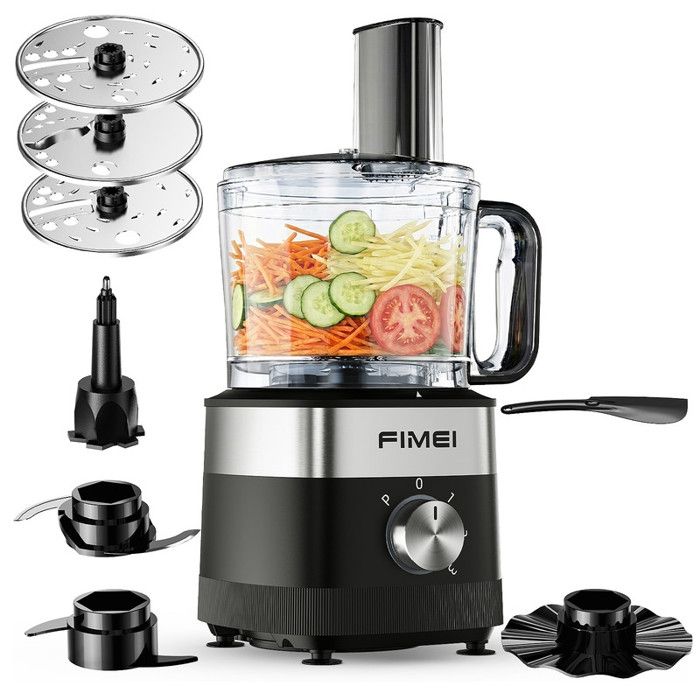 Robot multifonction - FIMEI - 11 en 1 - 1100W - 3 Vitesses - Noir