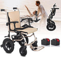 Fauteuil Roulant Electrique Pliable Ultra Leger, Fauteuil Roulant Autopropulsé À Double Fonction Compact Mobility Aid Wheelchairs pour Personnes Âgées Handicapées Mobility Vehicles