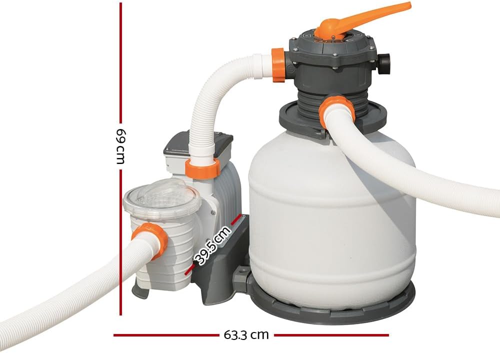 Bestway - Filtre à sable Flowclear - 7,571 m3/h - Pour Filtrer l'eau de piscine