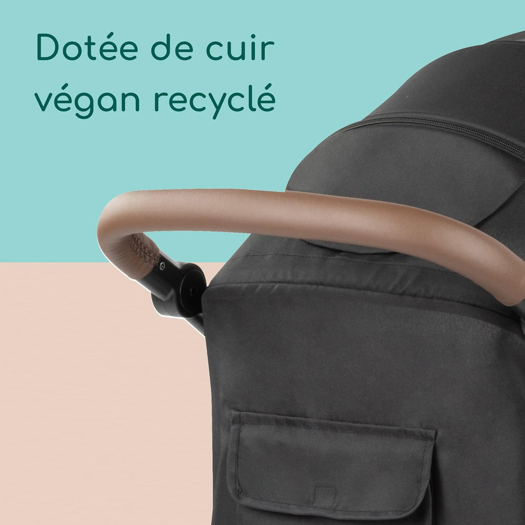 Bebeconfort Ingenious, Poussette canne compacte, Poussette confort avec position allongée , De la naissance à 4 ans env., Jusqu'à 22 kg, Major Black