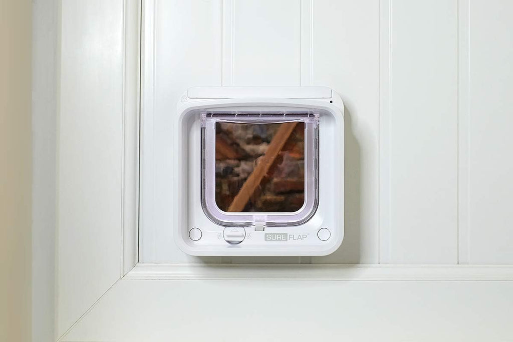 Sure PetCare | Chatière à Puce électronique Connect SureFlap avec Hub, Technologie DualScan, Compatible avec médaillon d'identification par radiofréquence et Puce, contrôle par Application