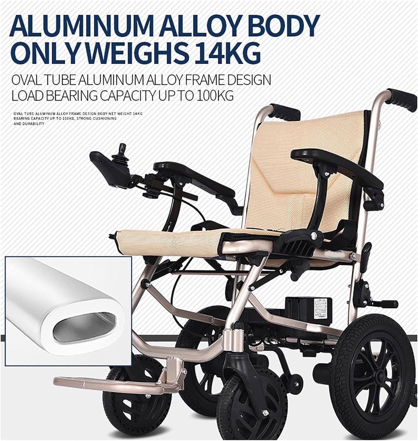 Fauteuil Roulant Electrique Pliable Ultra Leger, Fauteuil Roulant Autopropulsé À Double Fonction Compact Mobility Aid Wheelchairs pour Personnes Âgées Handicapées Mobility Vehicles