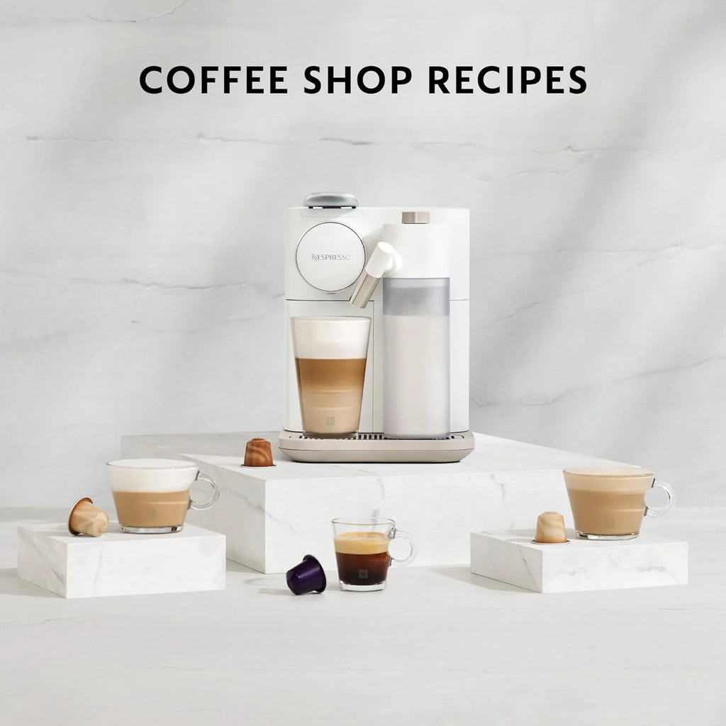 Nespresso EN640W Gran Lattissima, café + lait auto, 1400W, 19 bars, blanc