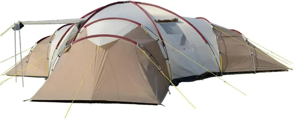 Skandika Tente Familiale 12 Personnes, 3 Chambres, 5000 mm Imperméable