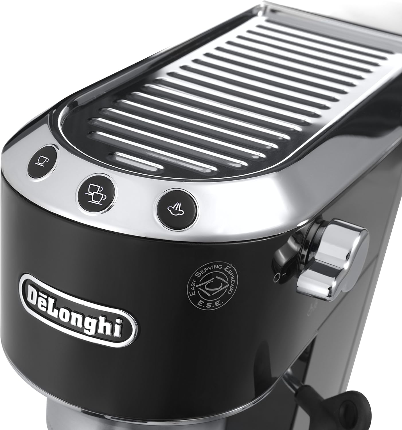 De'Longhi Dedica Espresso Machine, Coffee and Cappucino Maker with Milk Frother, Metal / Stainless, Compact Design 6 in Wide, Fit Mug Up to 5 in, EC680M