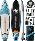 Planche à pagaie Gonflable Extra Large de 204,1 kg pour Adultes avec kit d'accessoires de qualité supérieure et Sac à Dos, Kayak Gonflable, antidérapant, pour Yoga, pêche, Surf