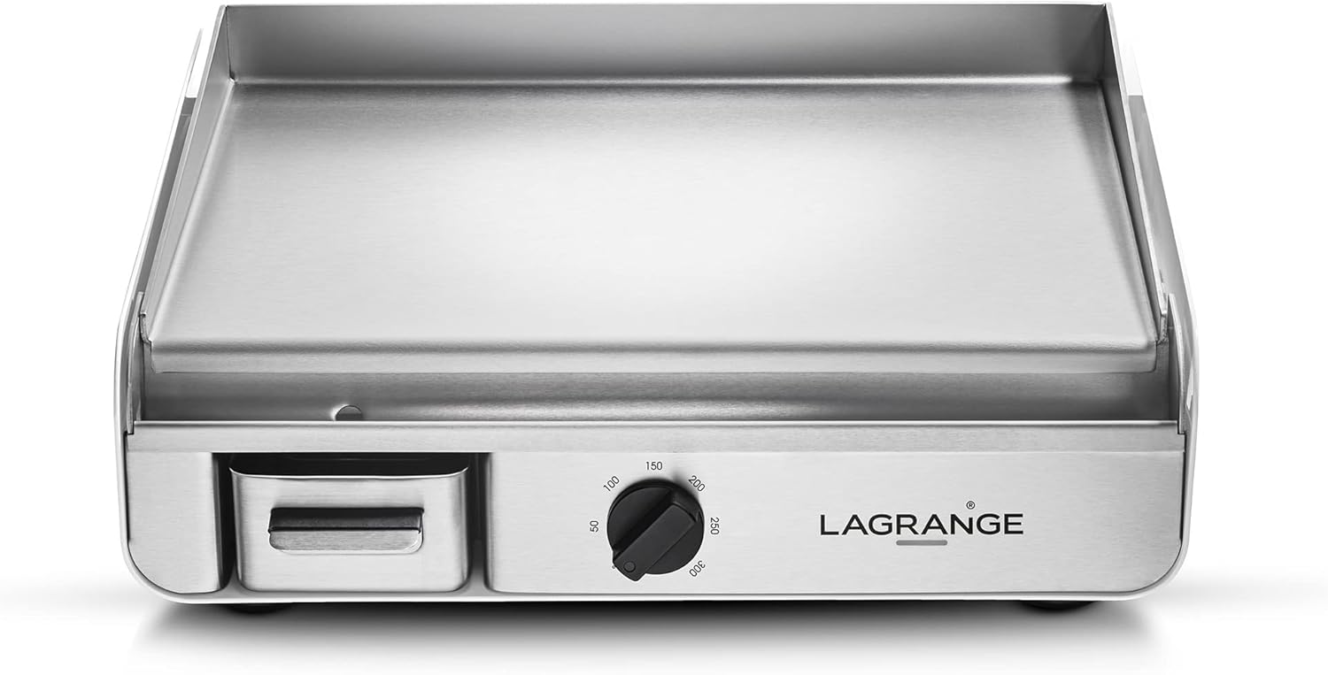 Lagrange 219104 Plancha Pro Blanche, 2300W