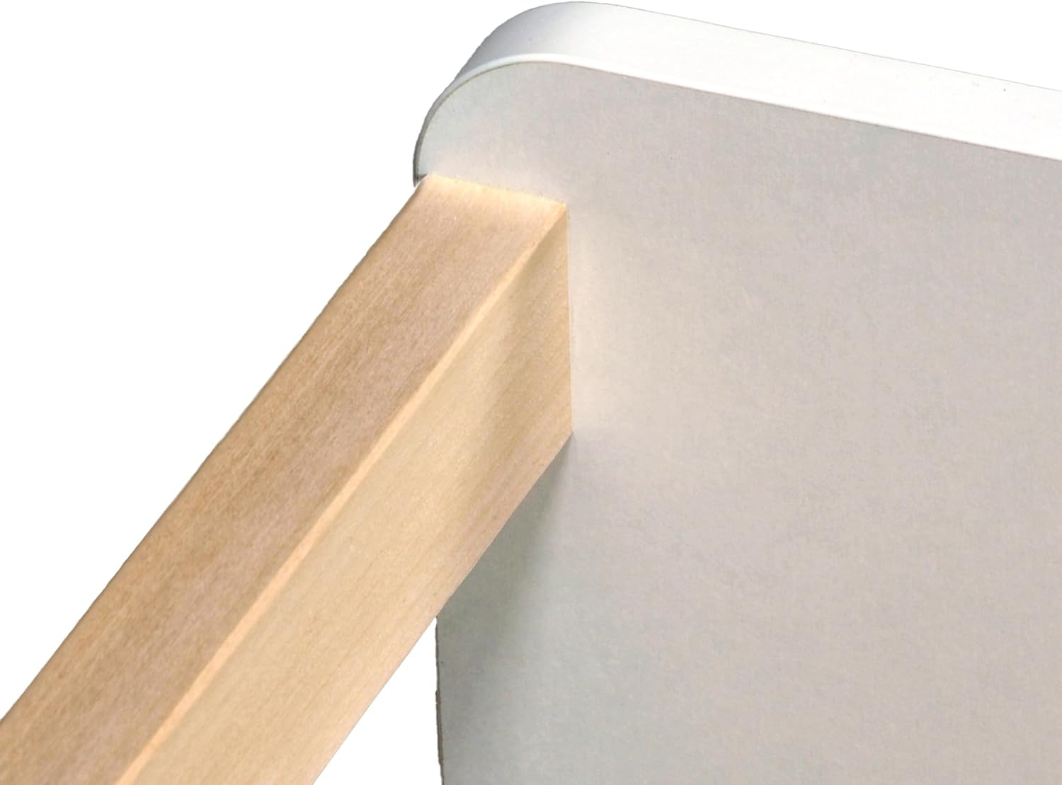 LIT Pilou 70x140 + sommier, Blanc et Naturel