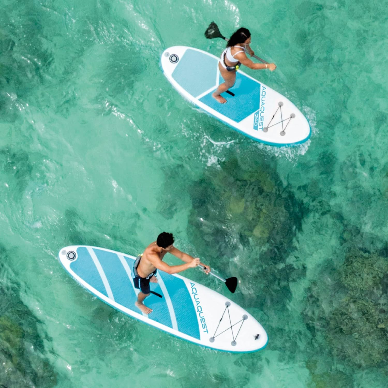 Intex - 68242NP - Paddle Aqua Quest 320 Bleu