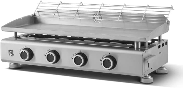 BRASERO plancha Silvia Evo 4 feux, inox 84x34cm, 10,6kW, jusqu'à 12 convives