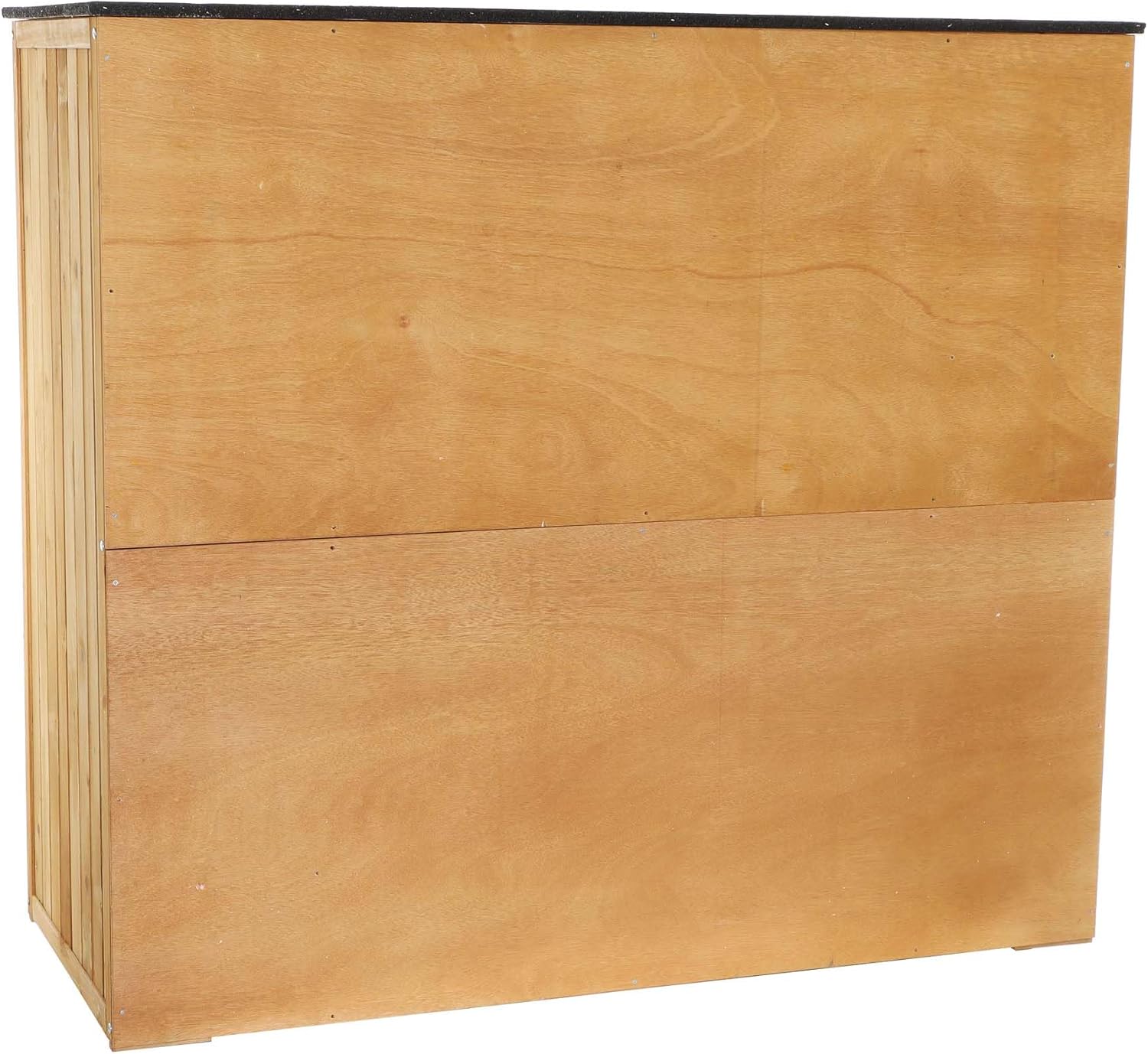 Wiltec Abri de Jardin – 1360 x 580 x 1270 mm – en Bois Verni – avec Toit revêtu par PVC et 2 Portes – Cabane Remise pour Rangement Outils pour Jardin, Terrasse & Balcon