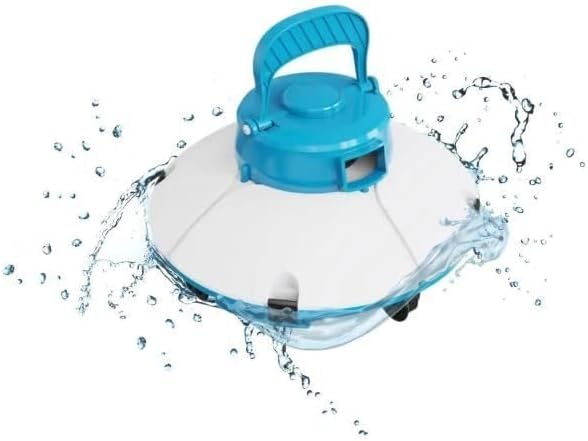 Bestway Robot Piscine Autonome Frisbee Bleu - Nettoyage Fond Plat - 5x3m Max