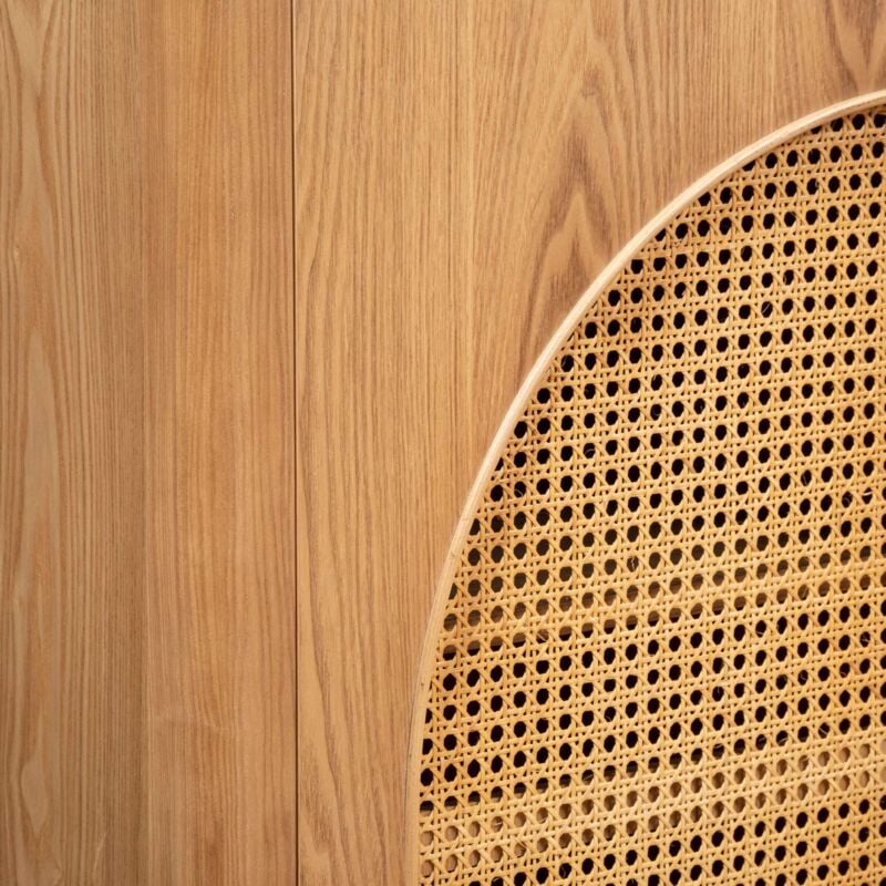 Armoire 2 portes en cannage TIRIA