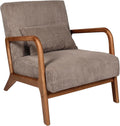 HOME DECO FACTORY, HD0348, Fauteuil Salon Cotele Scott Taupe, Softness, Mobilier, Assise, canapé et Fauteuil, 64,5x75x83,5 cm, Hauteur Assise 43 cm, Taupe