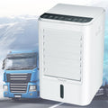 Tonuuoei Climatiseur pour Camping-Car, Refroidisseur d'air par éVaporation, Ventilateur Portable 4 en 1 avec TéLéCommande, Blocs RéFrigéRants, 3 Vitesses, Camions, Voitures Et Bus,24V