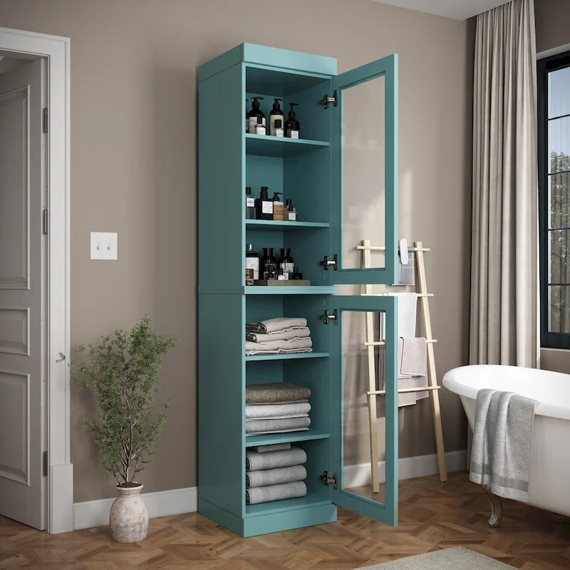 Meuble sous-vasque 100 % bois massif 42 cm avec portes en option par Palace Imports