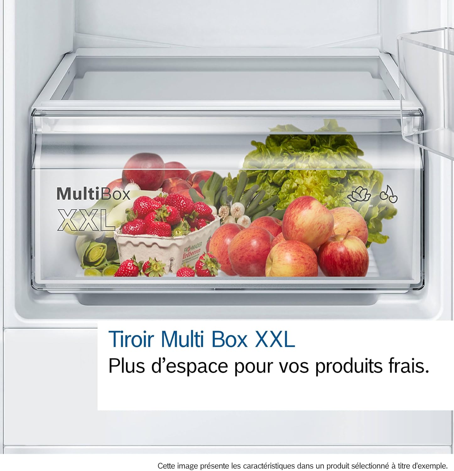 Bosch KIR41NSE0, Série 2, Petit réfrigérateur, Encastrable, 122,1 x 54,1 cm, 204 L