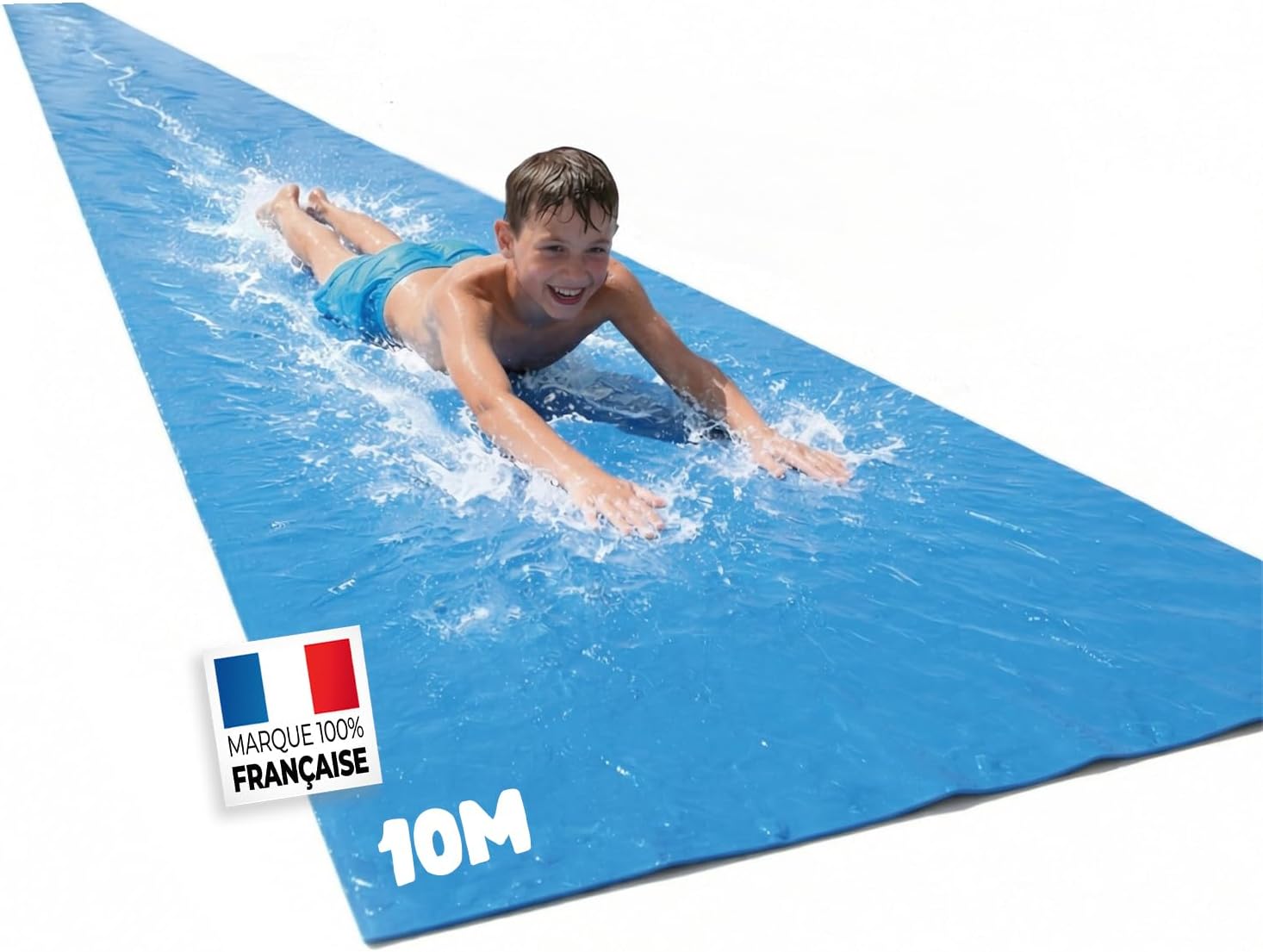 Ventriglisse Géant XXL Officiel 10 Mètres | Tapis de Glisse Qualité Premium | Slip'n Slide | Jeu Eau Plein Air | + Epais | + Rigide | + Rapide | 100% Fun | House Party | Eté | OriginalCup