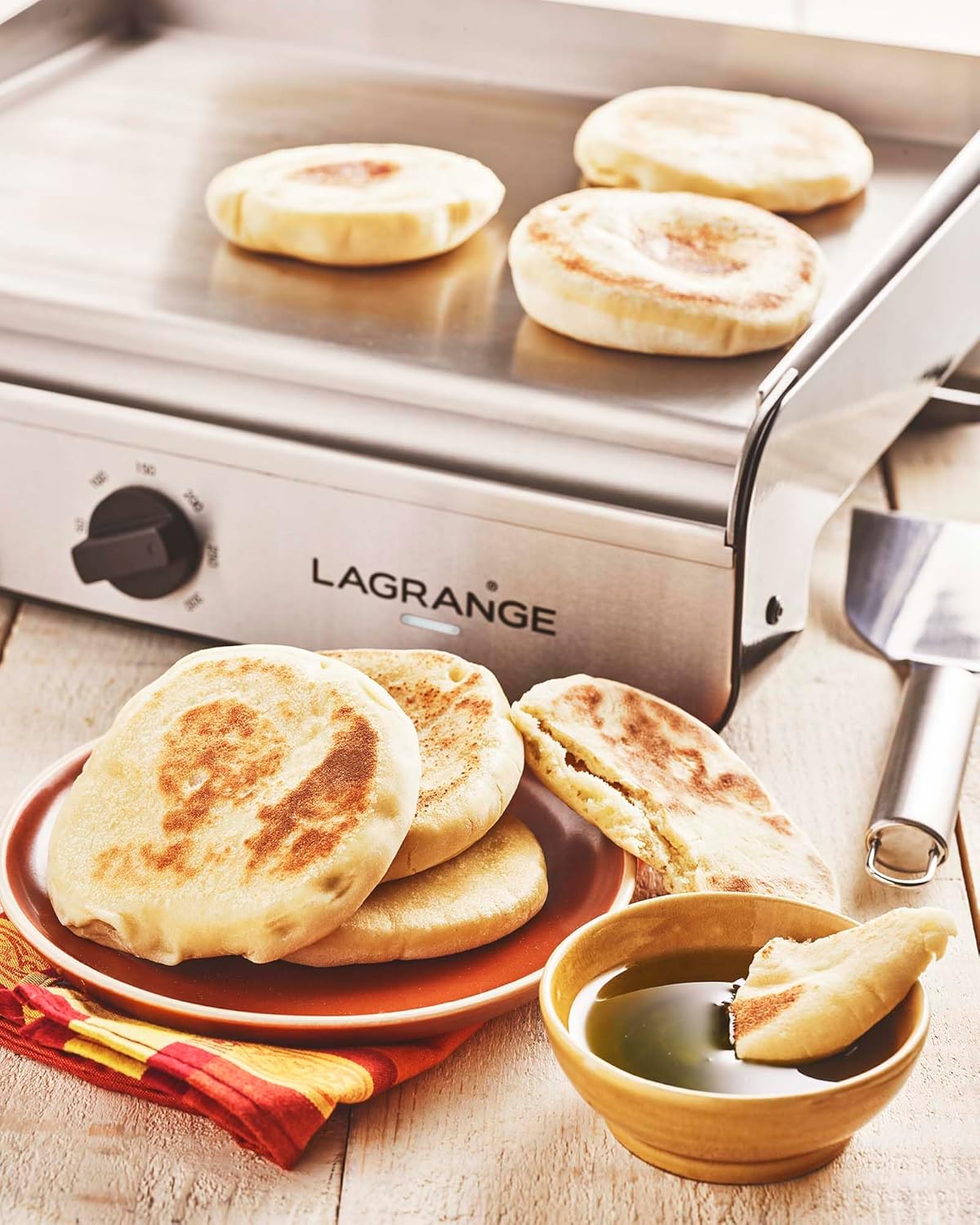 Lagrange 219104 Plancha Pro Blanche, 2300W
