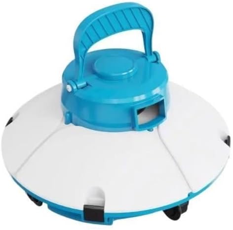 Bestway Robot Piscine Autonome Frisbee Bleu - Nettoyage Fond Plat - 5x3m Max