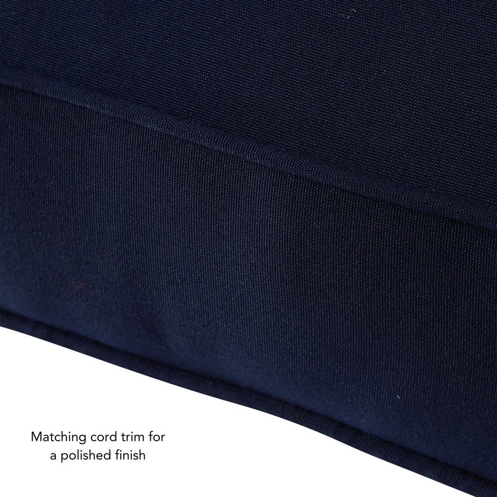 Ensemble de deux coussins d'extérieur haut de gamme Sunbrella pour assise profonde