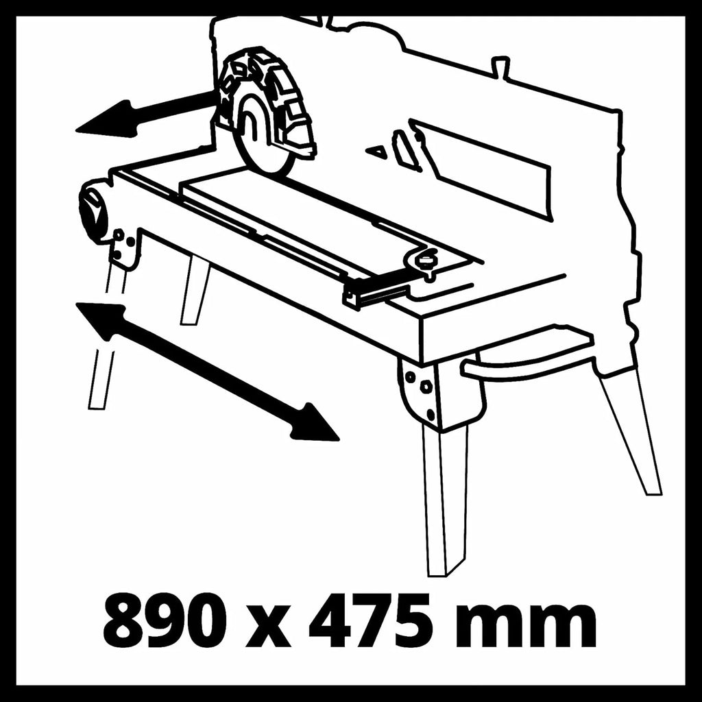 Einhell TE-TC 920 UL coupe-carrelage radial, 900W, laser, 920mm, pied pliable