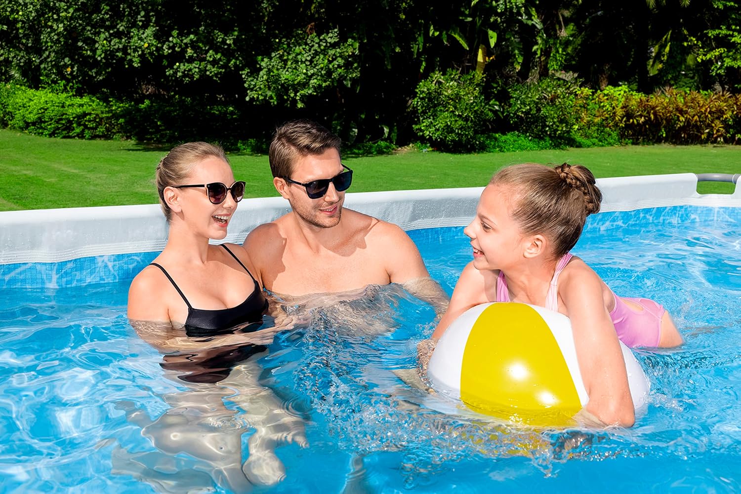 Bestway Steel Pro Max Kit Piscine Hors Sol - 412 cm x 201 cm x 122 cm - Gris foncé