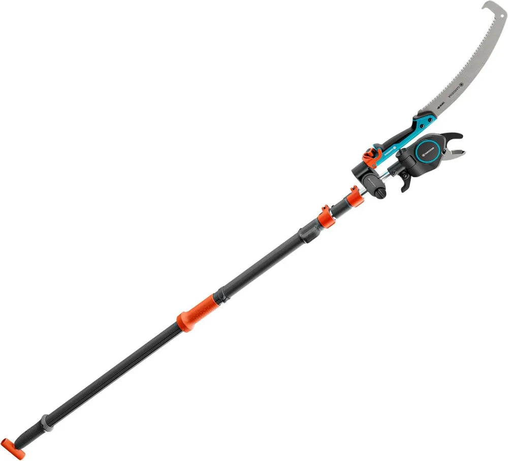 Ensemble Élaguer Gardena StarCut Pro L, coupe-tête pour arbres et arbustes, manche télescopique 175-400 cm, pour branches jusqu'à 32 mm