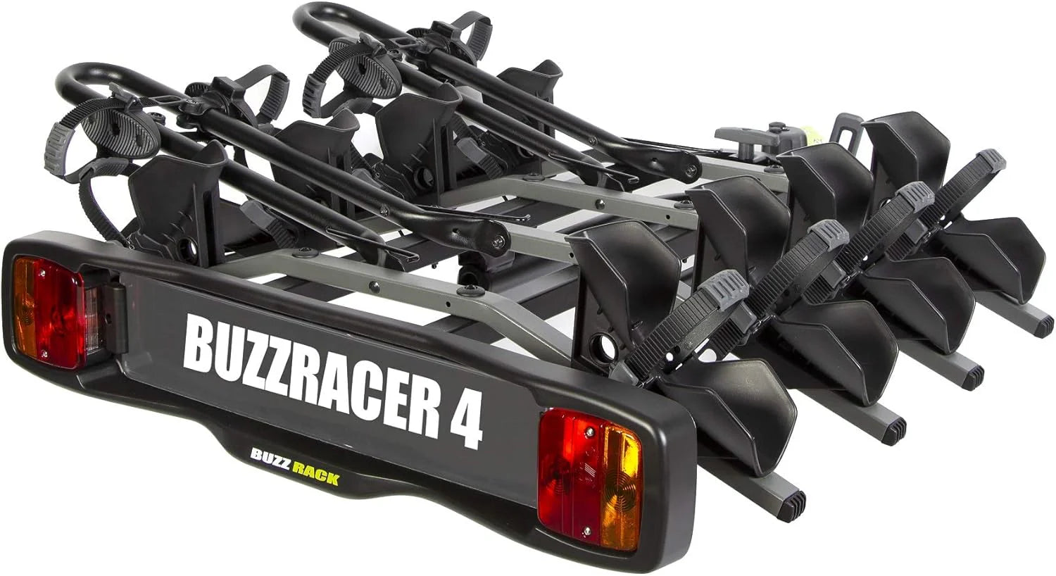 BUZZRACER 4 porte-vélos attelage plateforme, stable et facile à installer