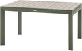 Hespéride - Table de Jardin Extensible Evasion Beige - 10 Places - Aluminium Antirouille Aluminium Effet Bois - Rallonge Coulissante
