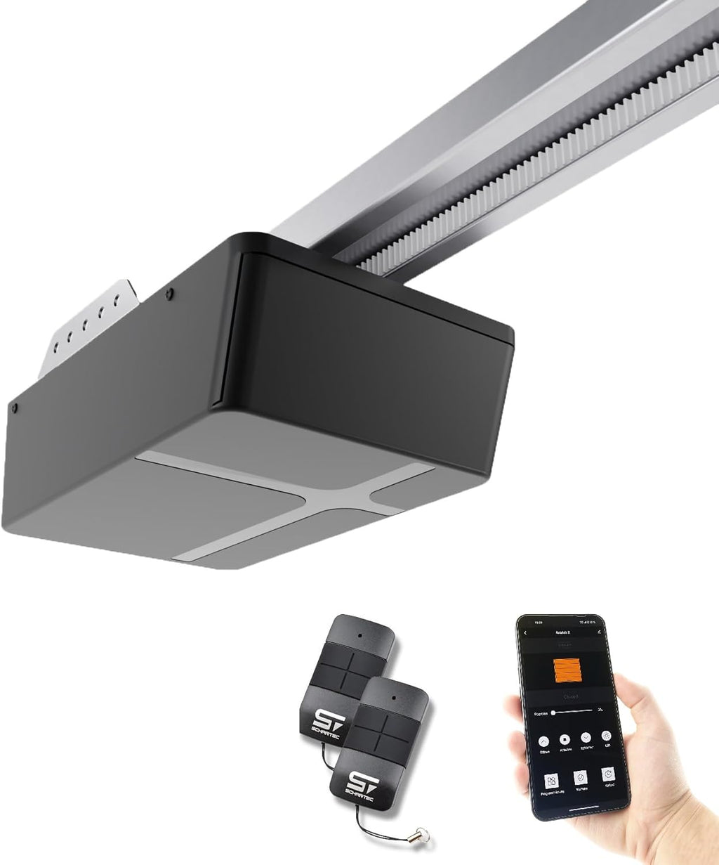 Schartec Prime 1500 WiFi Motorisation de porte de garage avec WLAN incl. rail ouvre-porte de garage intelligent Set d'ouvre-porte intelligent Motorisation de porte de garage pour porte basculante et