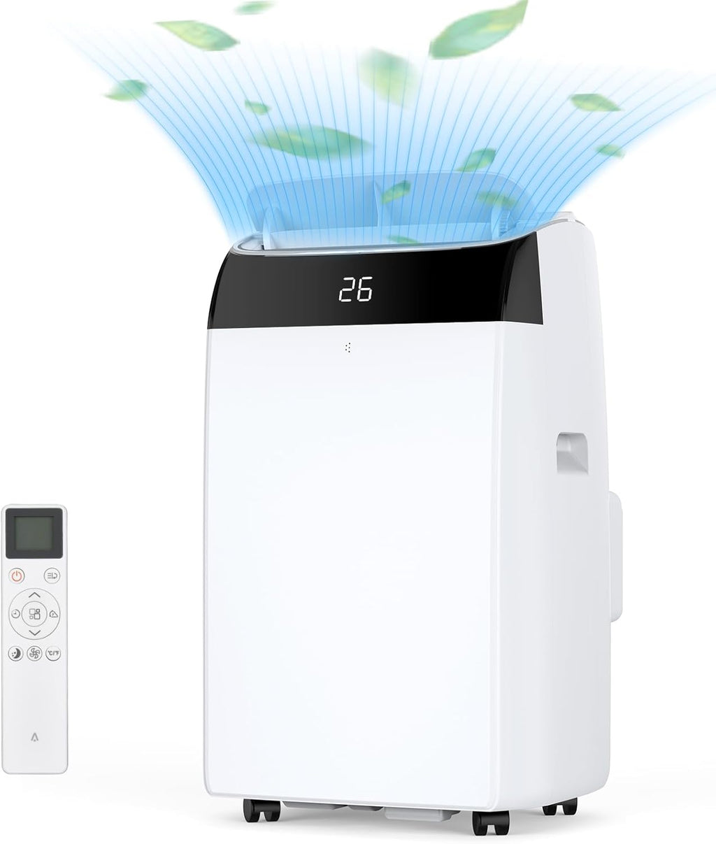 Garvee Climatiseur Mobile 12000 BTU, 4 En 1 Avec Mode Nuit, Timer 24H - Refroidit Jusqu'à 50 M² - Pour Bureau, Chambre, Camping-Car - Énergie a, Silencieux
