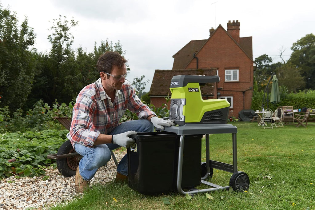 Ryobi broyeur végétaux électrique 3000W, silencieux RSH3045U