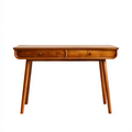 Bureau en bois massif avec 2 tiroirs de rangement