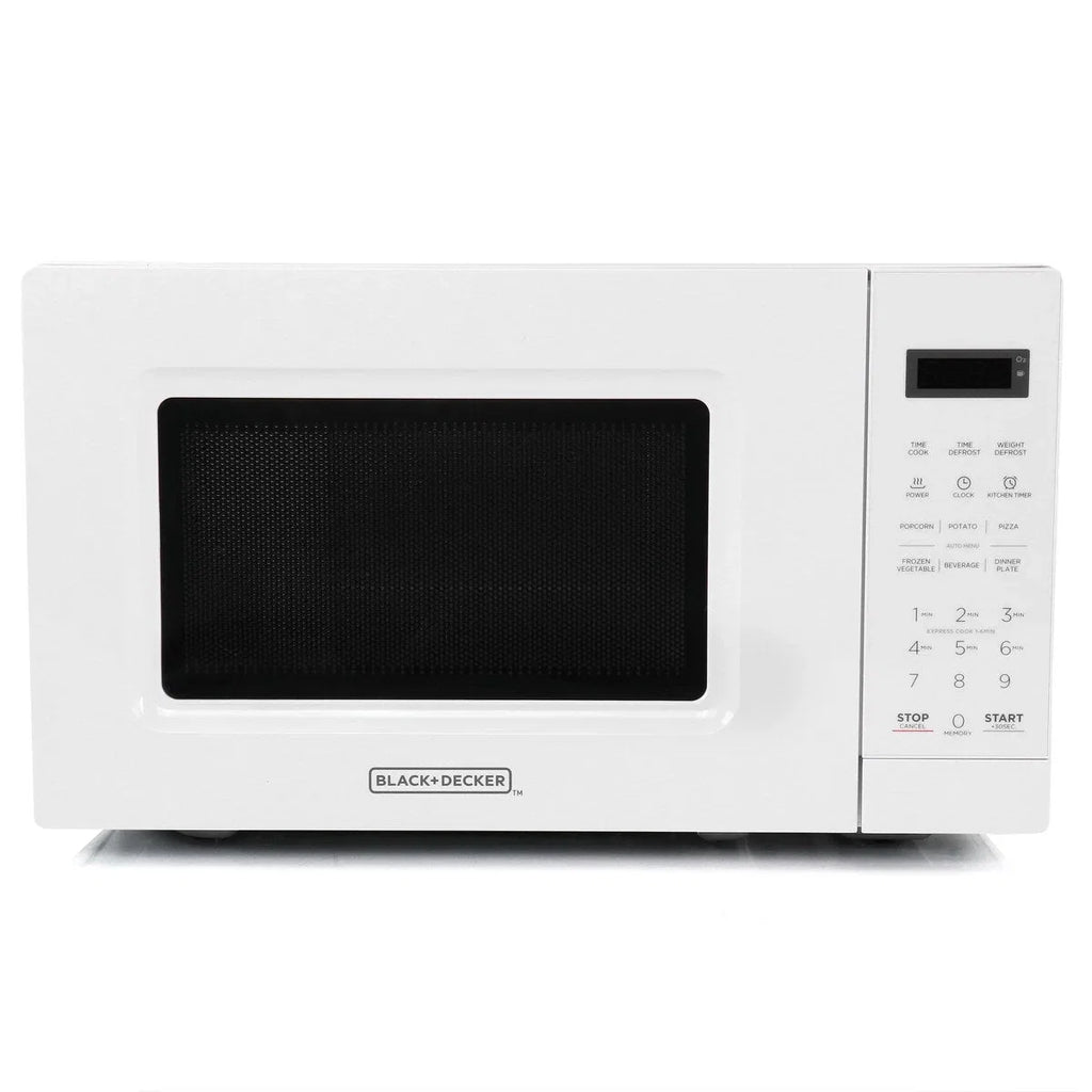 Four à micro-ondes numérique à LED de 0,7 pi³ et 700 W, blanc, avec sécurité enfant